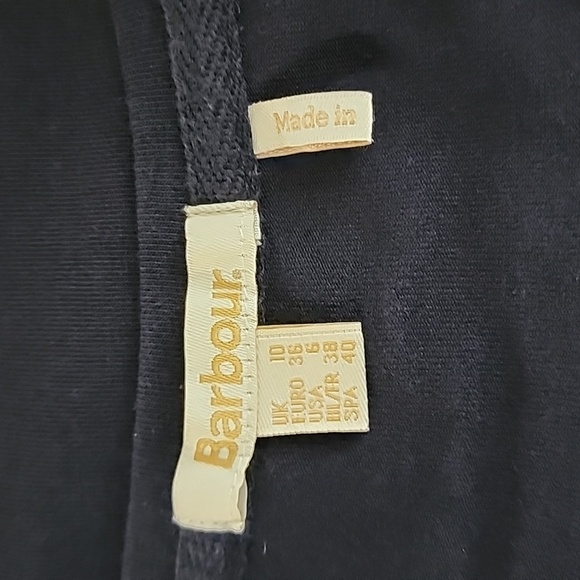 BARBOUR‎ Fareham Navy Long Sleeve T-Shirt Size 6 - Picture 8 of 9